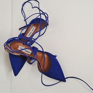 Steve Madden Women's Blue Lace-Up Heels